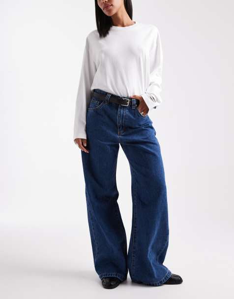 Cotton On low rise super baggy jean in sandman blue