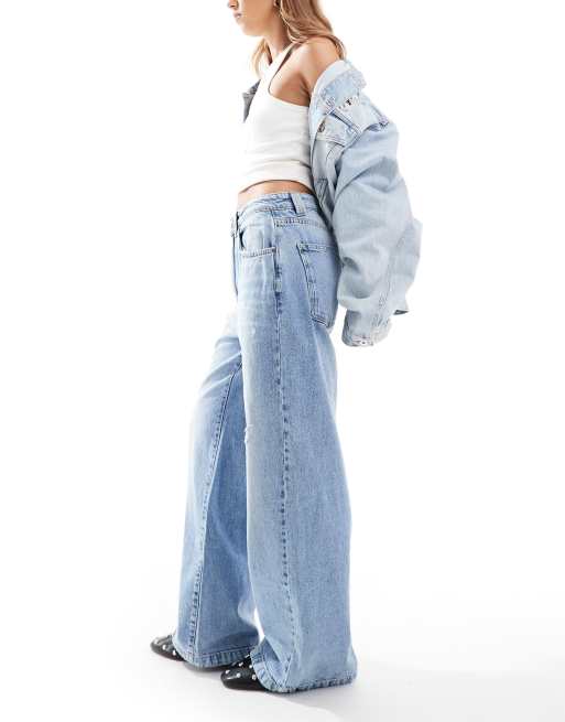 Cotton On low rise super baggy jeans in breeze blue, 2 of 5