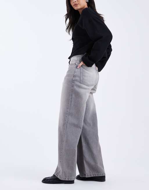 Cotton On low rise super baggy jeans in grey studded wash, 2 of 5