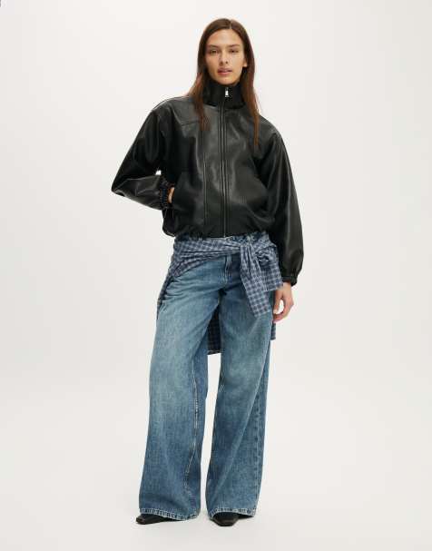 Cotton On Low rise wide jean in blue - view 1