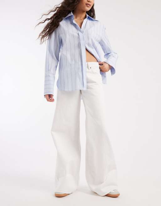 Cotton On low rise wide leg jeans in vintage white