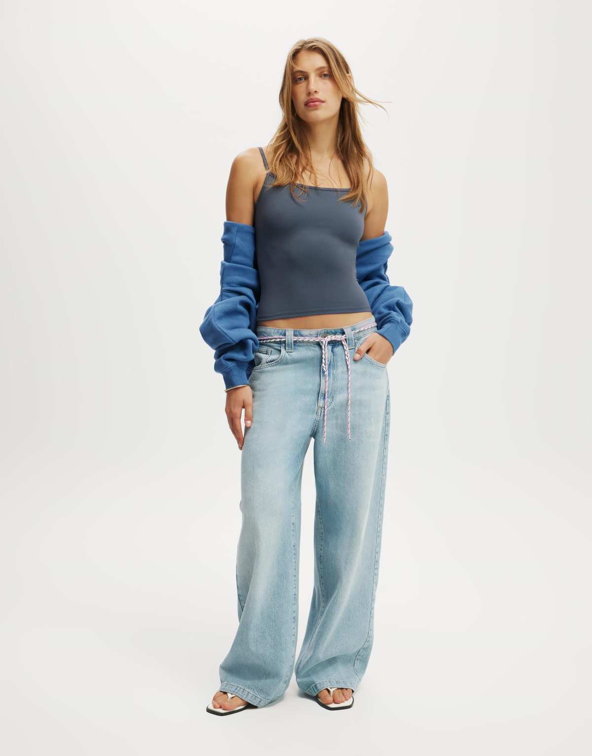 Cotton  On Low super baggy jean in blue