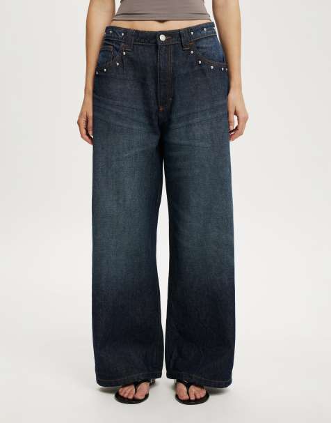 Cotton On Low super baggy jean in blue - view 1
