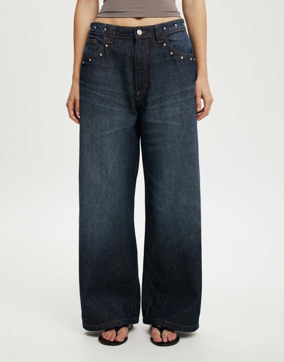 Cotton On Low super baggy jean in blue