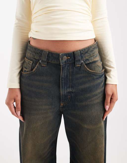 Cotton On Low super baggy jean in dark blue  - NAVY, 4 of 5