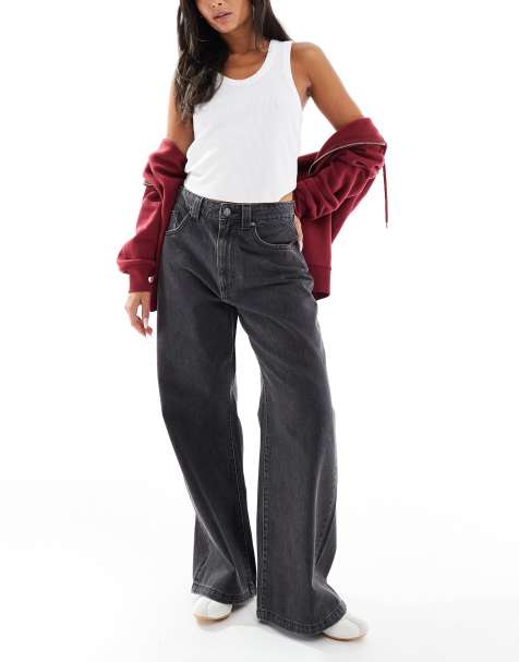 Cotton On low super baggy jeans in graphite - view 1