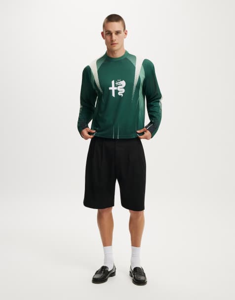 Cotton On Ls alfa romeo jersey in yellow - view 1