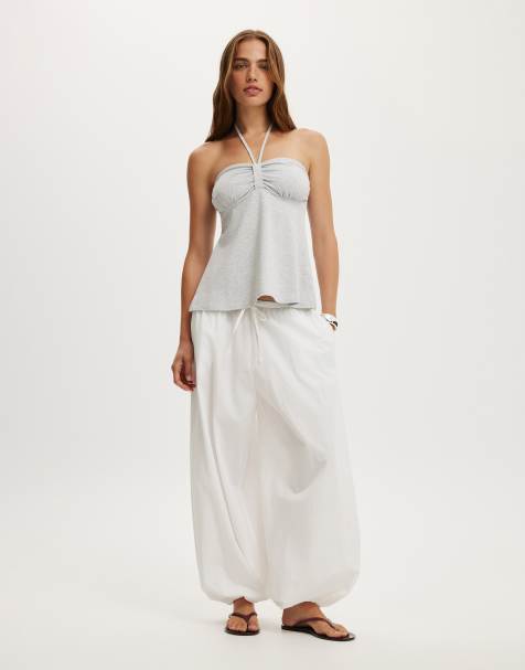 Cotton On Lucy babydoll halter in grey - view 1