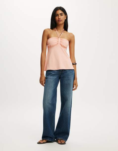 Cotton On Lucy babydoll halter in orange - view 1