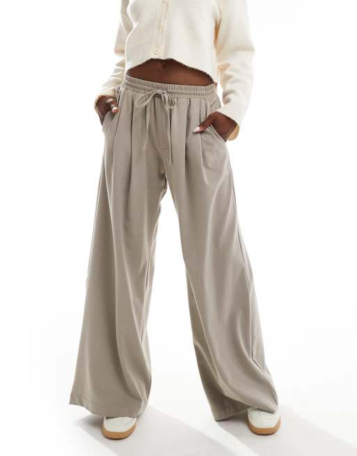 Cotton On Luis pull-on suiting pants in beige