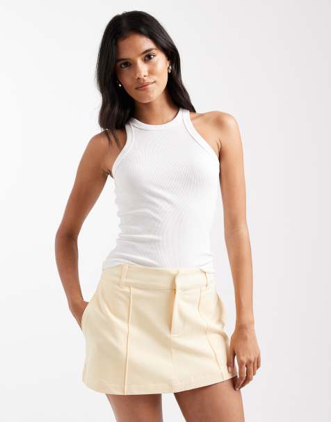 Cotton On luis suiting skirt in buttermilk yellow - view 1