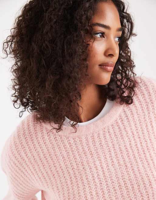 Cotton On - Lux - Maglione girocollo rosa peonia mélange, 3 di 4