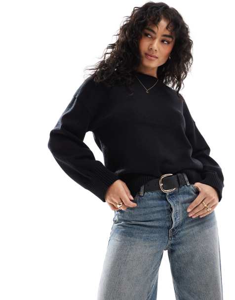 Cotton On - Lux - Sort pullover med rund hals - view 1