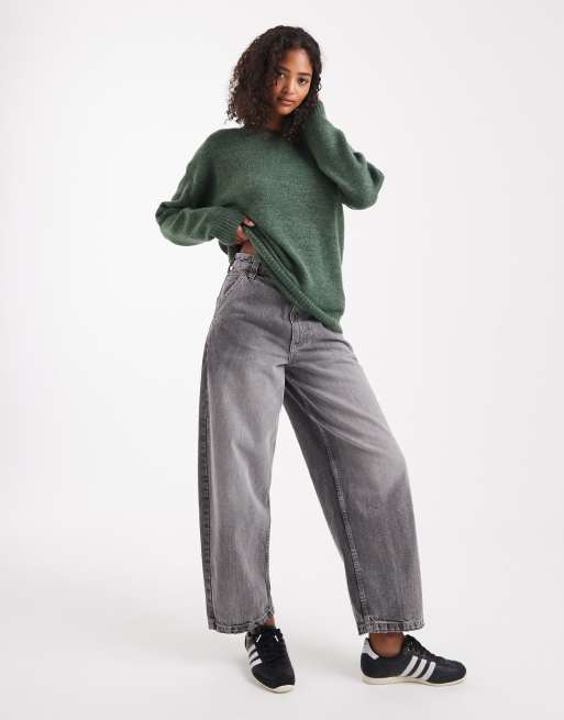 Cotton On – Lux – Sweter z okrągłym dekoltem w kolorze ciemnozielonym, 3 z 4