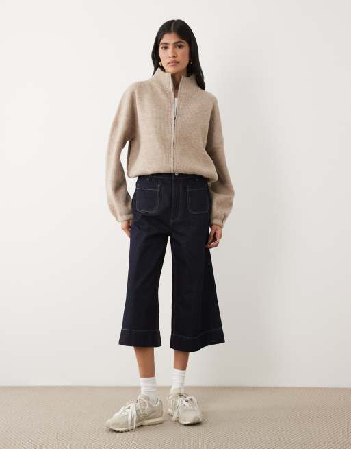Cotton On – Luxe – Beige, melerad bomberjacka med invikt kant, 4 av 4