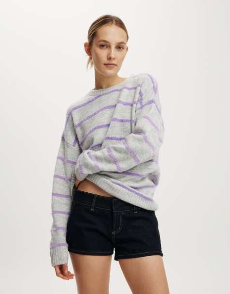 Cotton On Luxe crew sweater in grey - view 1