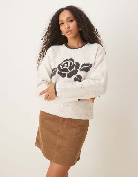 Cotton On Luxe crew sweater in multi - MULTI