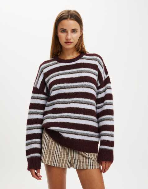 Cotton On Luxe crew sweater in multi - view 1