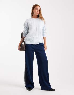 Cotton On Luxe Crew Sweater In Blue
