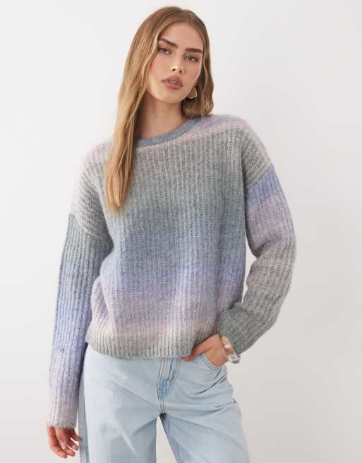 Cotton On - Luxe - Jersey color coco pálido a rayas verdes con cuello redondo, 3 de 4