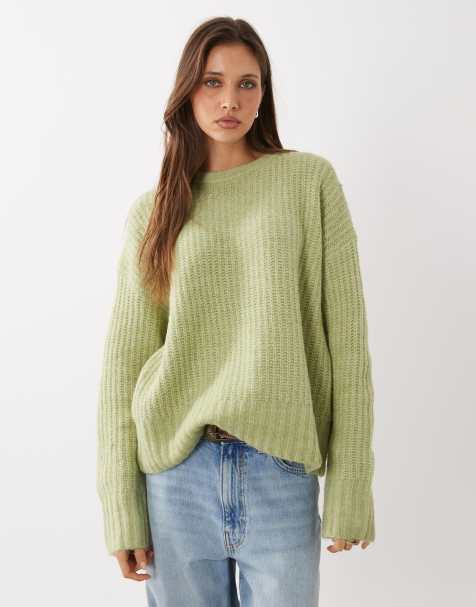 Cotton On – Luxe – Ljusgrön tröja med rund halsringning - view 1