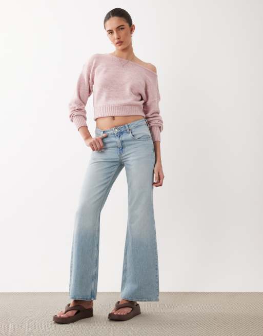 Cotton On - Luxe - Rosa strikket offshoulder-top, 2 af 4