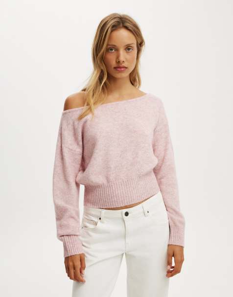 Cotton On Luxe slouchy knit in pink - view 1