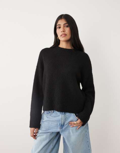 Cotton On - Luxe - Sweater met ronde hals in zwart - view 1