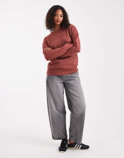 Cotton On – Luxe – Sweter z okrągłym dekoltem w kolorze czerwonordzawym, 2 z 4