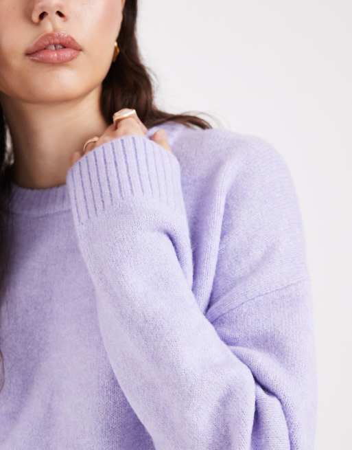 Cotton On - Luxe trui met ronde hals in paars, 3 van 4