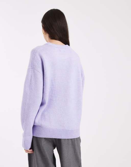 Cotton On - Luxe trui met ronde hals in paars, 4 van 4