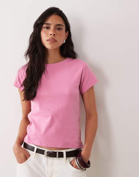 Cotton On - Lys orkidéfarvet baby-T-shirt i 90'er-stil - view 1