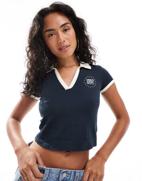 Cotton On - Maglia sportiva blu Oxford - view 1
