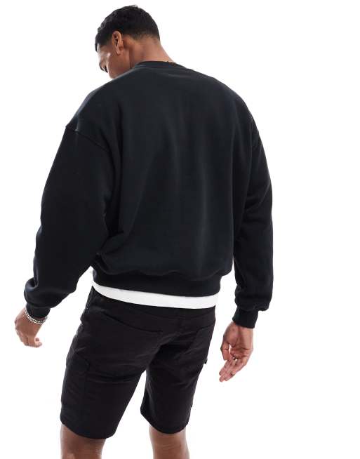 Cotton On - Maglione girocollo squadrato nero con grafica "Desert Dusk", 2 di 4