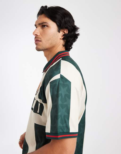 Cotton On - Maillot de sport à rayures - Vert aiguille de pin et blanc, 4 de 5