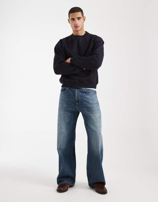 Cotton On - Marineblå sweater med rund hals og firkantet pasform, 2 af 5