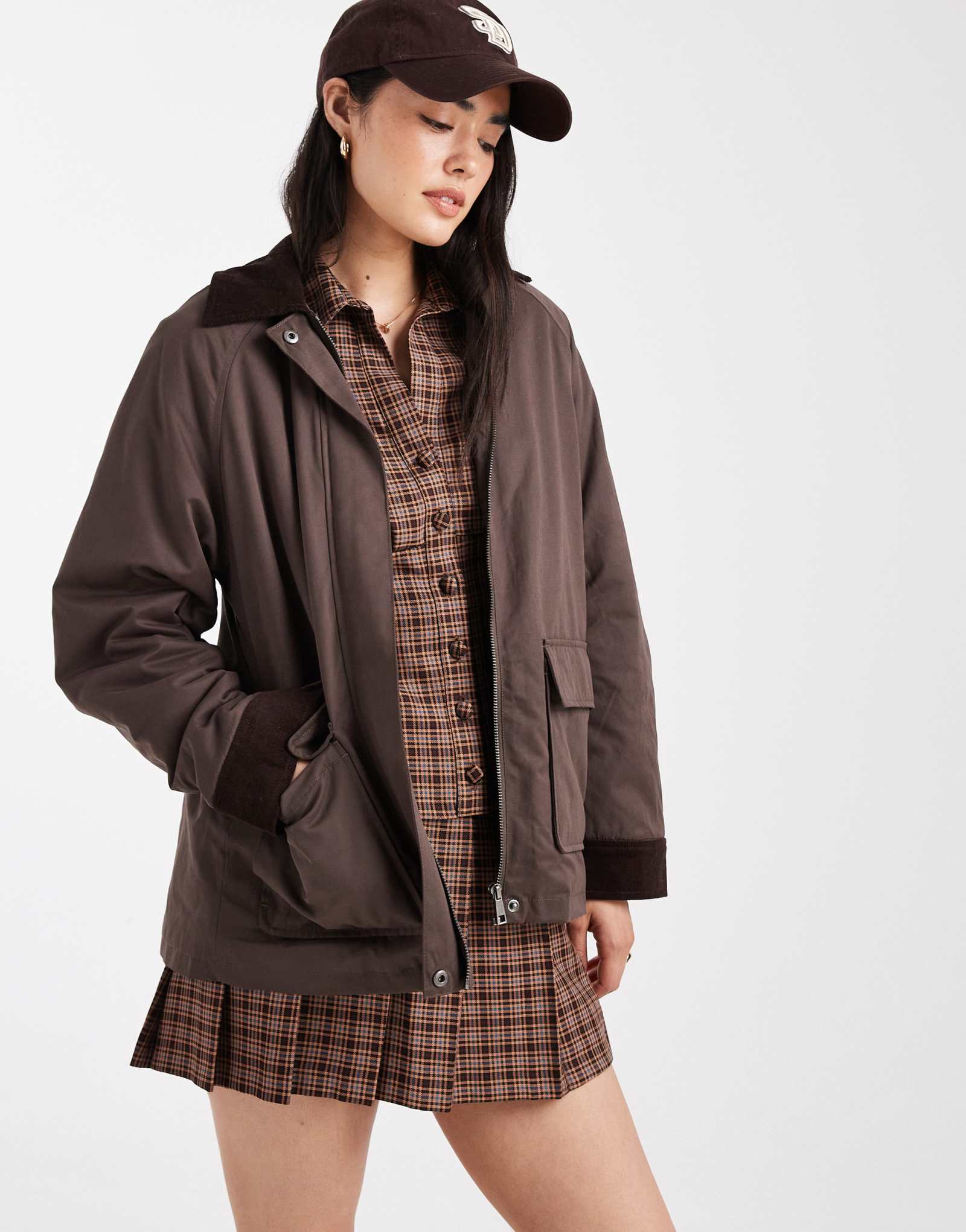 Парка из хлопка на подкладке marlow цвета промытого дуба