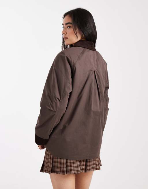 Cotton On marlow parka in washed oak, 4 of 4