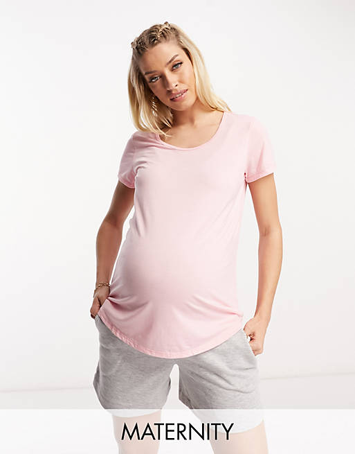 Cotton On Maternity activewear T-shirt in pink