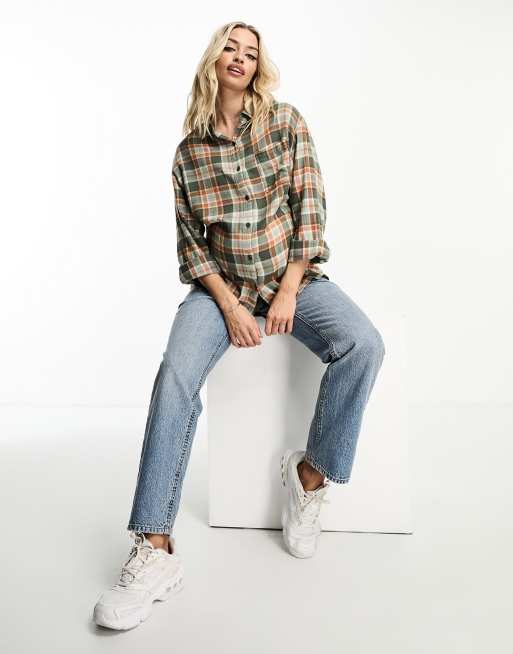 Cotton On Maternity – Blårutig flanellskjorta i boyfriend-modell , 2 av 4