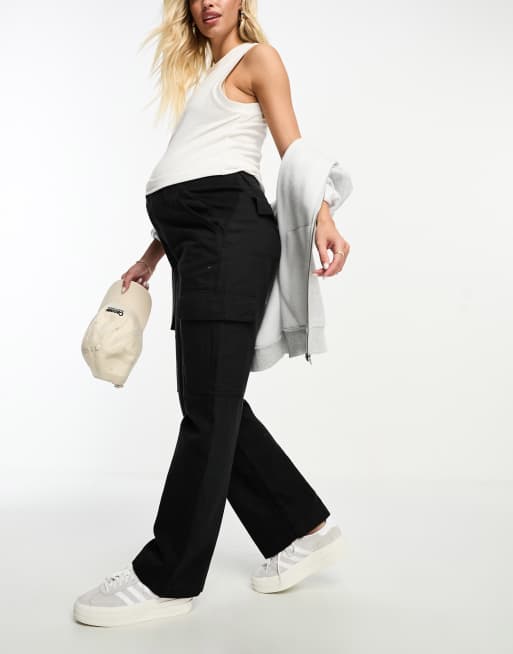 Cotton On Maternity cargo pants in black