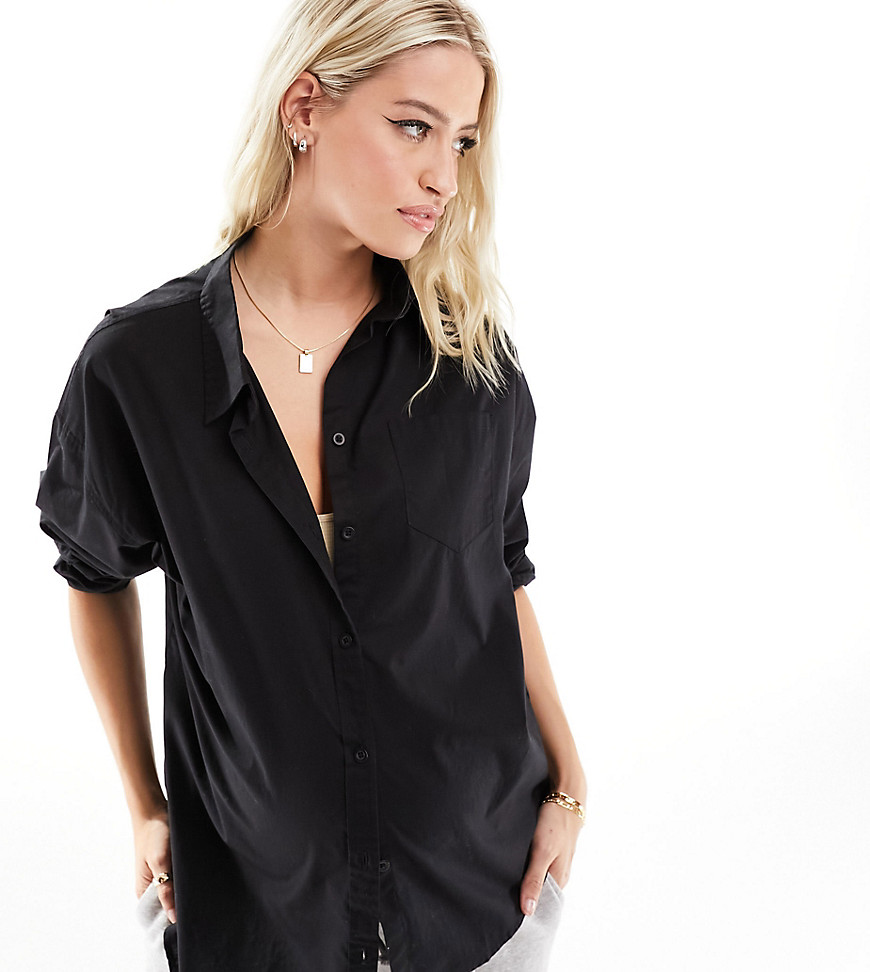 Cotton On Maternity dad shirt in black