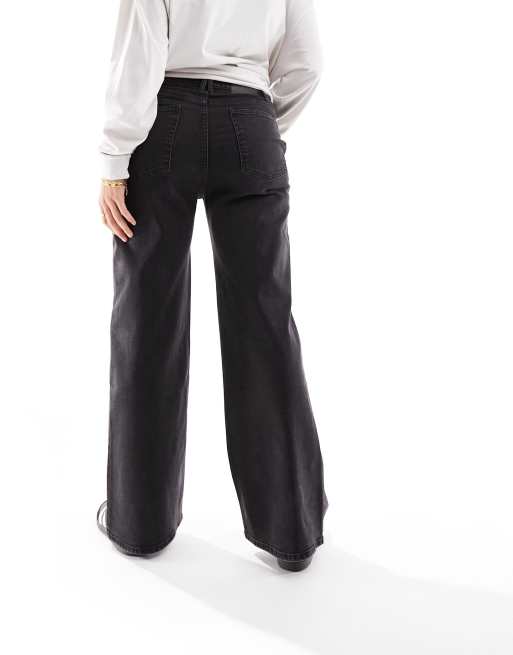 Cotton On Maternity - Jeans elasticizzati a fondo ampio neri , 4 di 5
