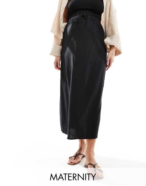 Cotton On Maternity – Maxi-Schlupfrock in Schwarz, Umstandsmode - view 1