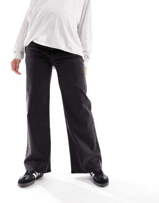 Maternity Trousers/maternity Pants Under-the-bump Jersey Graphite