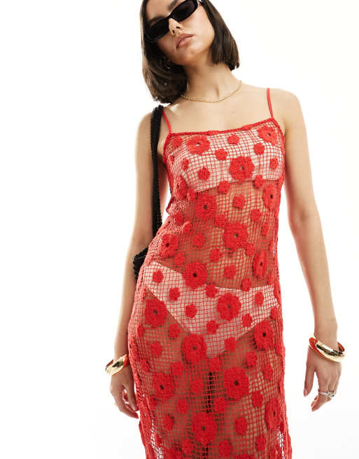 white christmas dresses Crochet Marissa Maxi Dress