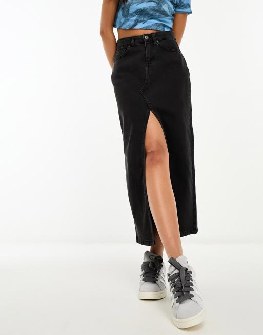 Cotton on store black denim skirt