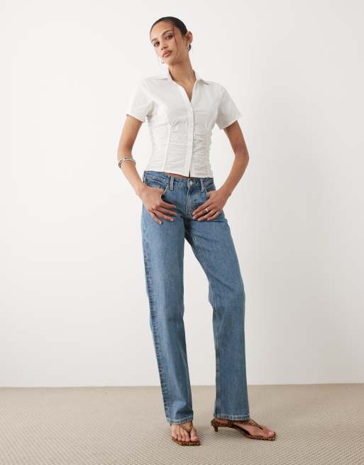 Cotton On - Maya - Camisa blanca fruncida de manga corta, 2 de 4