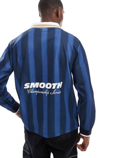 Cotton On michelin license graphic long sleeve top in navy stripe, 2 of 4