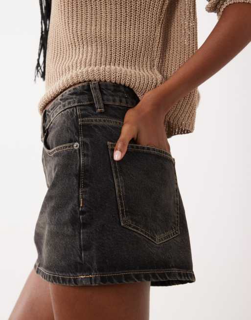 Cotton On micro denim mini skirt in black, 3 of 5